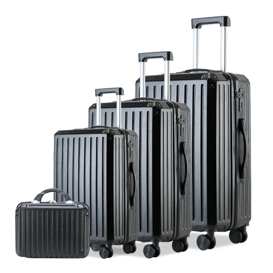 KTX-408211 4-Piece Travel Luggage Set with Antilock Brake System - Medium Suitcases in Matching Design