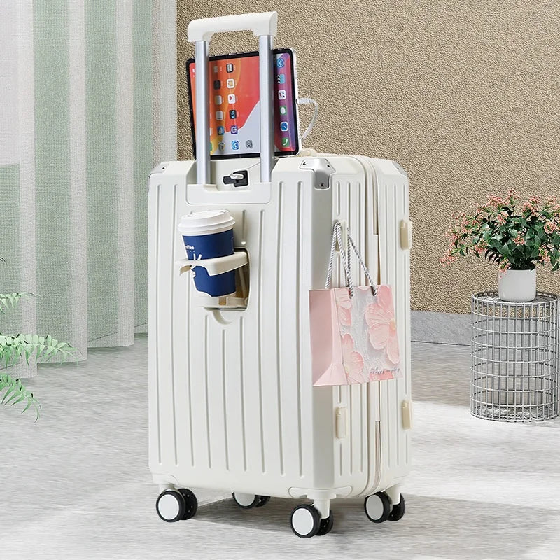 KTX-408211 4-Piece Travel Luggage Set with Antilock Brake System - Medium Suitcases in Matching Design