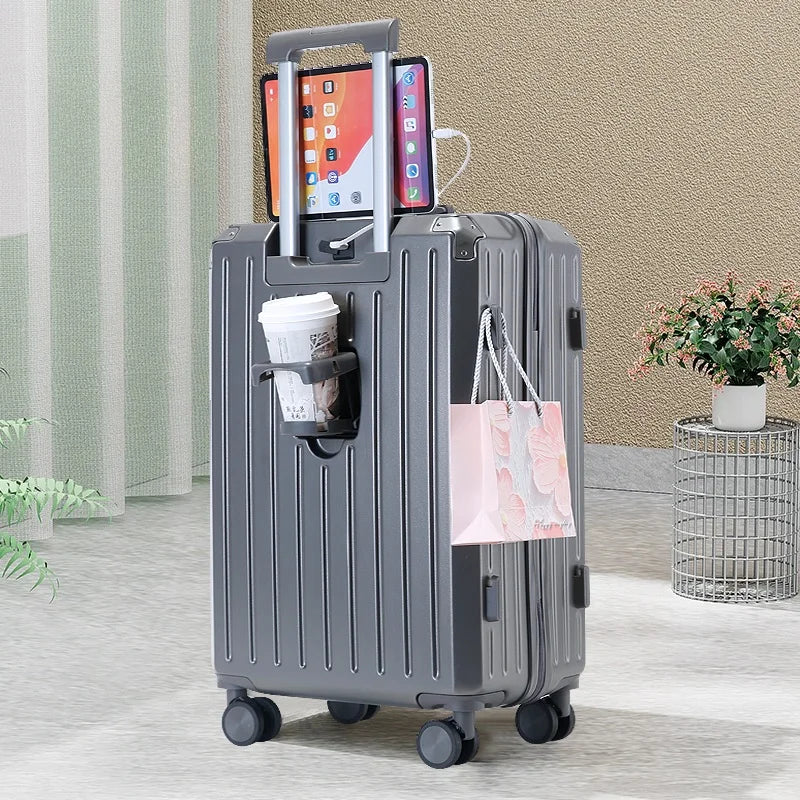 KTX-408211 4-Piece Travel Luggage Set with Antilock Brake System - Medium Suitcases in Matching Design