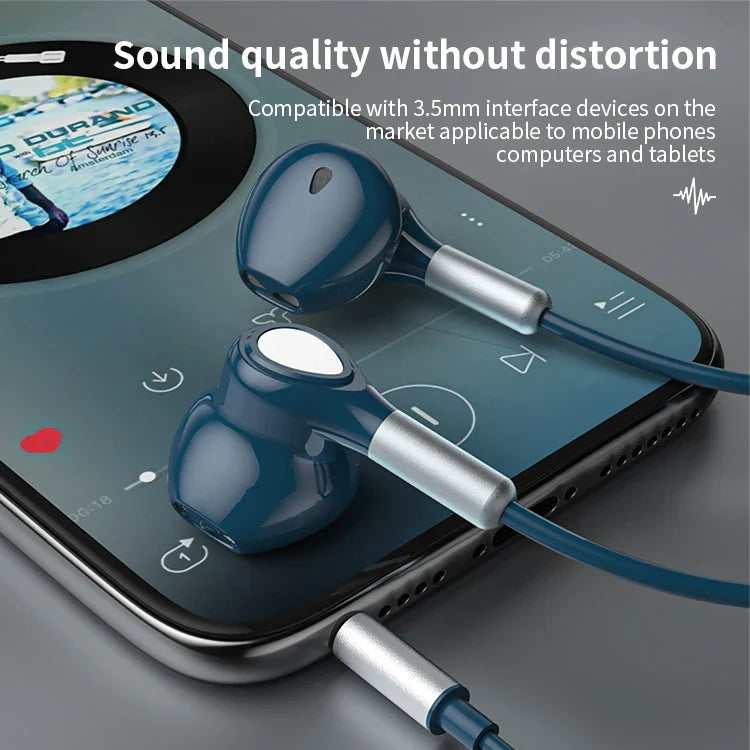 KTX-262995 Wired In-Ear Earphones with Magnetic Design, 1.2M Cable, 3.5mm Connector for Mobile Devices