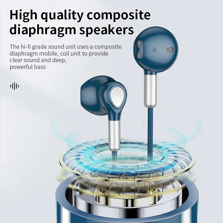 KTX-262995 Wired In-Ear Earphones with Magnetic Design, 1.2M Cable, 3.5mm Connector for Mobile Devices