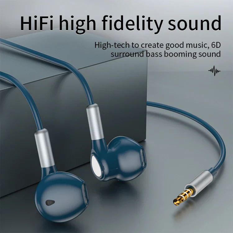 KTX-262995 Wired In-Ear Earphones with Magnetic Design, 1.2M Cable, 3.5mm Connector for Mobile Devices