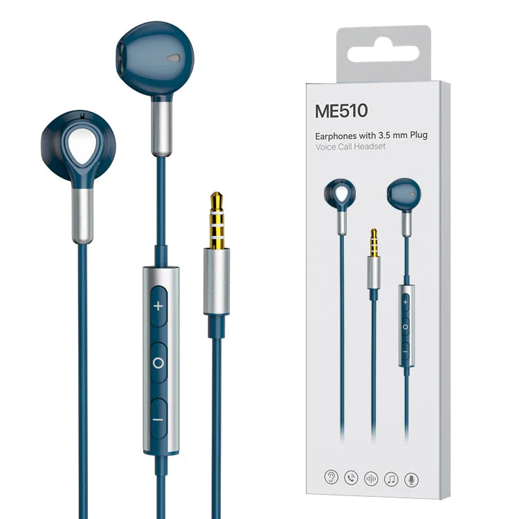 KTX-262995 Wired In-Ear Earphones with Magnetic Design, 1.2M Cable, 3.5mm Connector for Mobile Devices