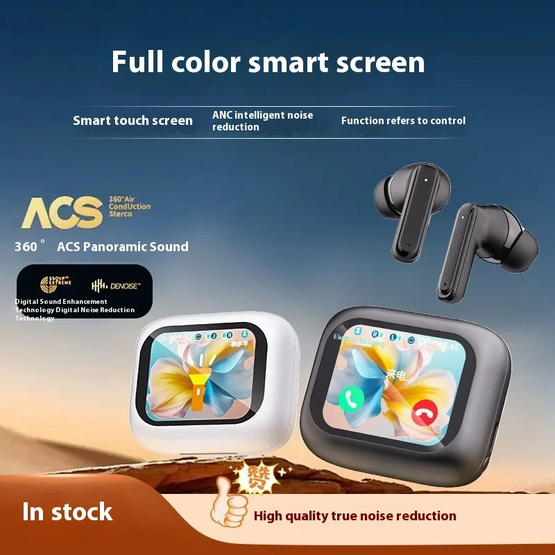 KTX-755923 AI Translation Headset with Color Screen and Long Battery Life for Bluetooth Simultaneous Interpretation