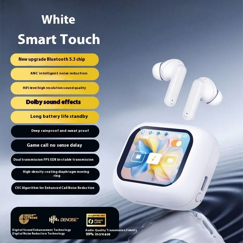 KTX-755923 AI Translation Headset with Color Screen and Long Battery Life for Bluetooth Simultaneous Interpretation
