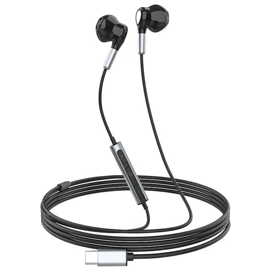 KTX-951123 Wired Type-C Earphones with Digital Stereo Sound for iPhone 15 Pro Max and Samsung Devices