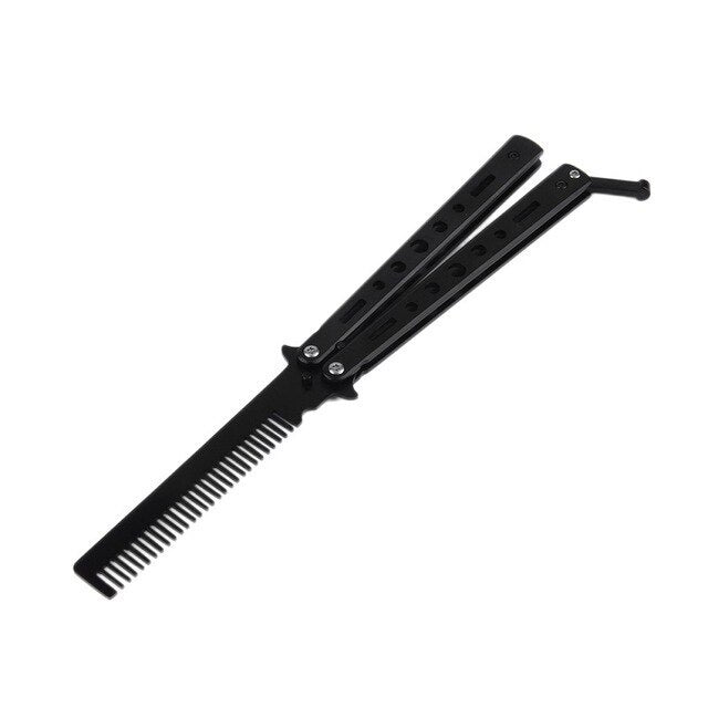 KTX-074963 Stainless Steel Outdoor Spin Comb - 22cm Length, Versatile Tool for Various Activities