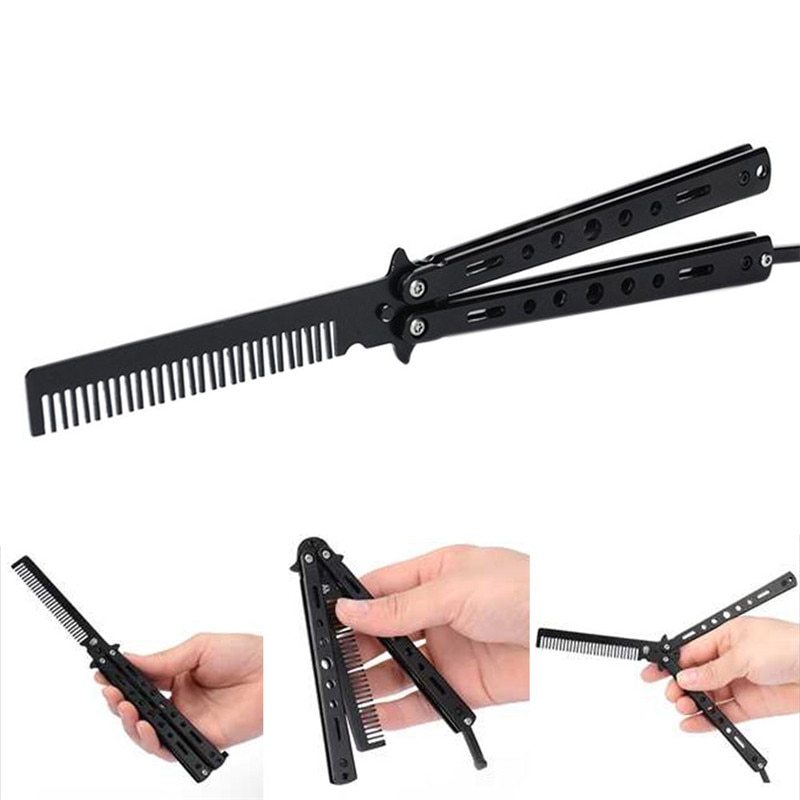 KTX-074963 Stainless Steel Outdoor Spin Comb - 22cm Length, Versatile Tool for Various Activities