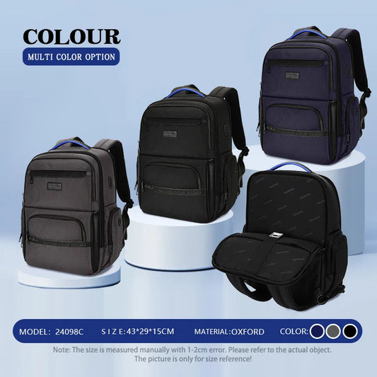 KTX-639571 Waterproof 17.5 Inch Unisex College Laptop Backpack for School and Travel
