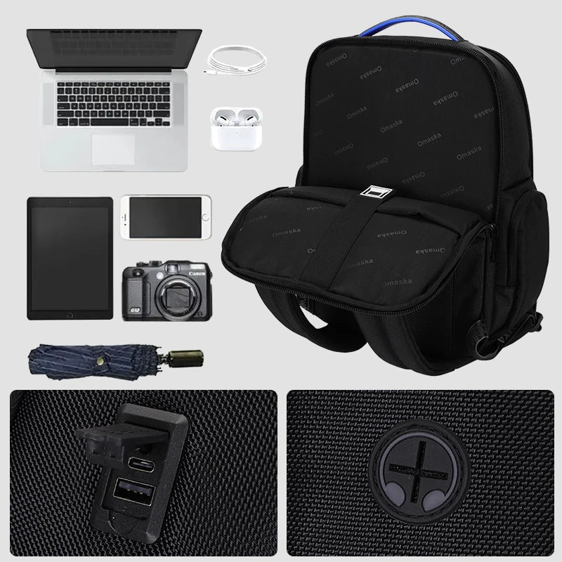 KTX-639571 Waterproof 17.5 Inch Unisex College Laptop Backpack for School and Travel