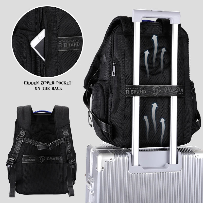 KTX-639571 Waterproof 17.5 Inch Unisex College Laptop Backpack for School and Travel