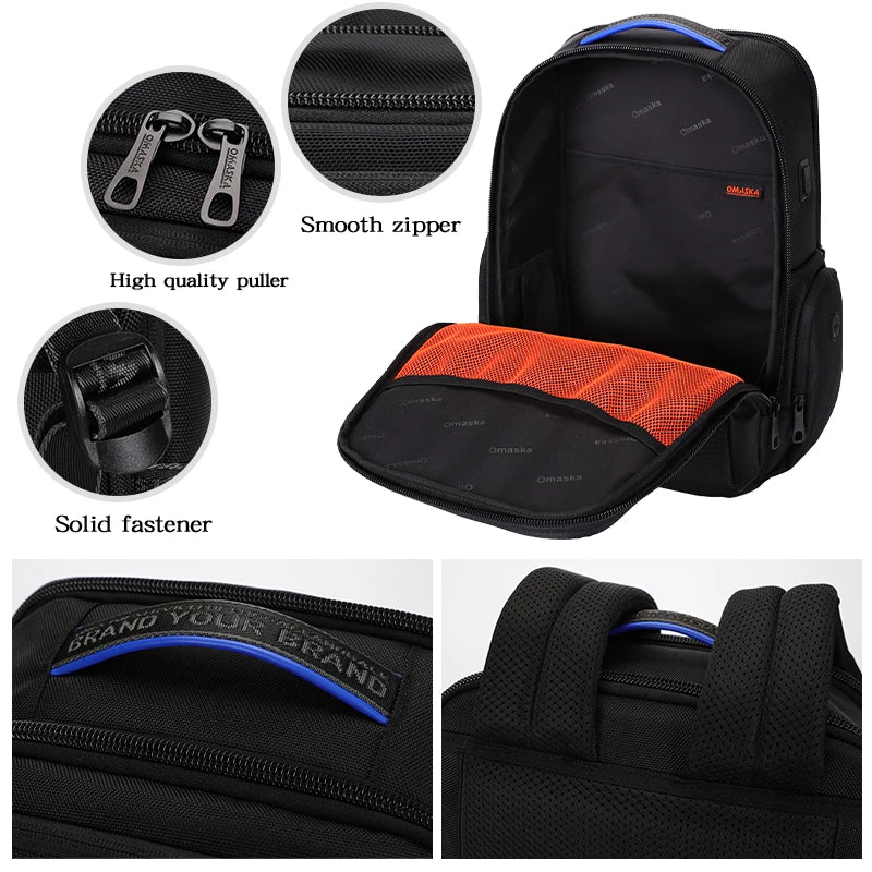 KTX-639571 Waterproof 17.5 Inch Unisex College Laptop Backpack for School and Travel