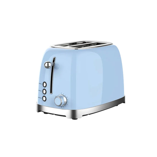 KTX-079891 Retro 2-Slice Electric Toaster with 1-6 Level Browning Control for Everyday Use