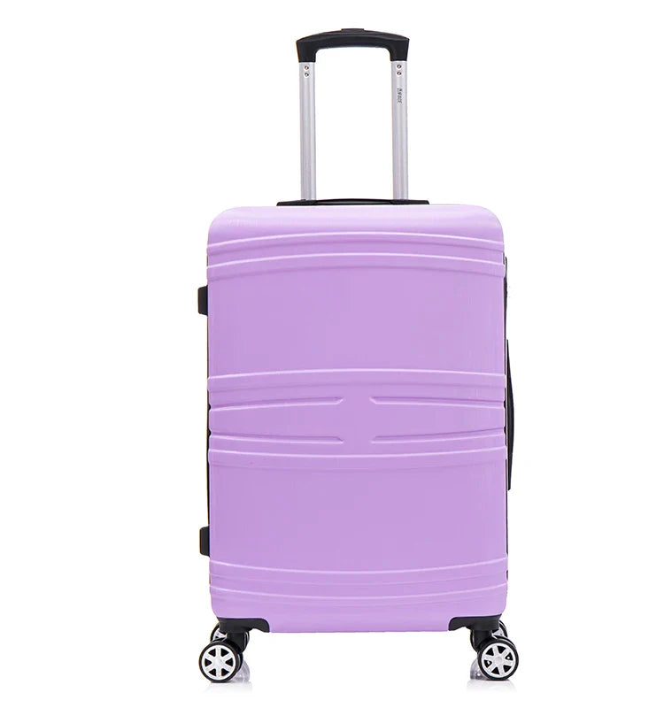 KTX-013843 Fashionable 3-Piece Travel Trolley Suitcase Set with Double Wheels – 20"/24"/28" Sizes