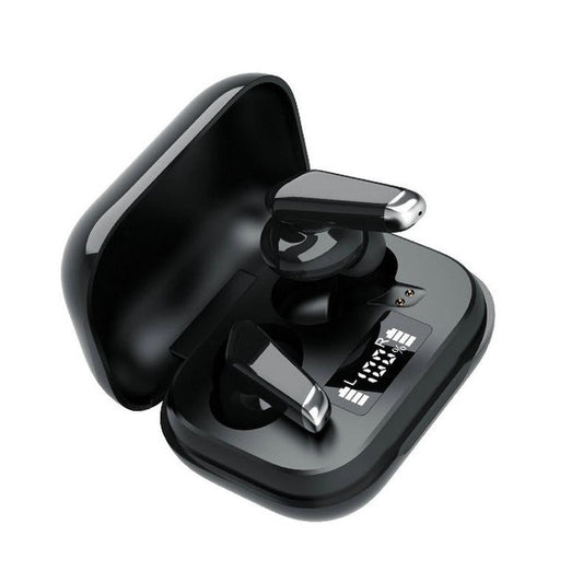 KTX-526419 Bluetooth V5.0 Digital Display Headset with 2400mAh Charging Case and Waterproof Design