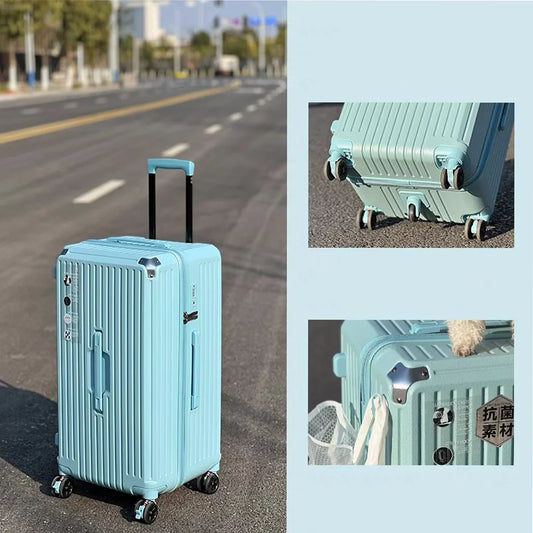 KTX-783315 Unisex Hard Suitcase Luggage with Cup Holder and 3 Handles
