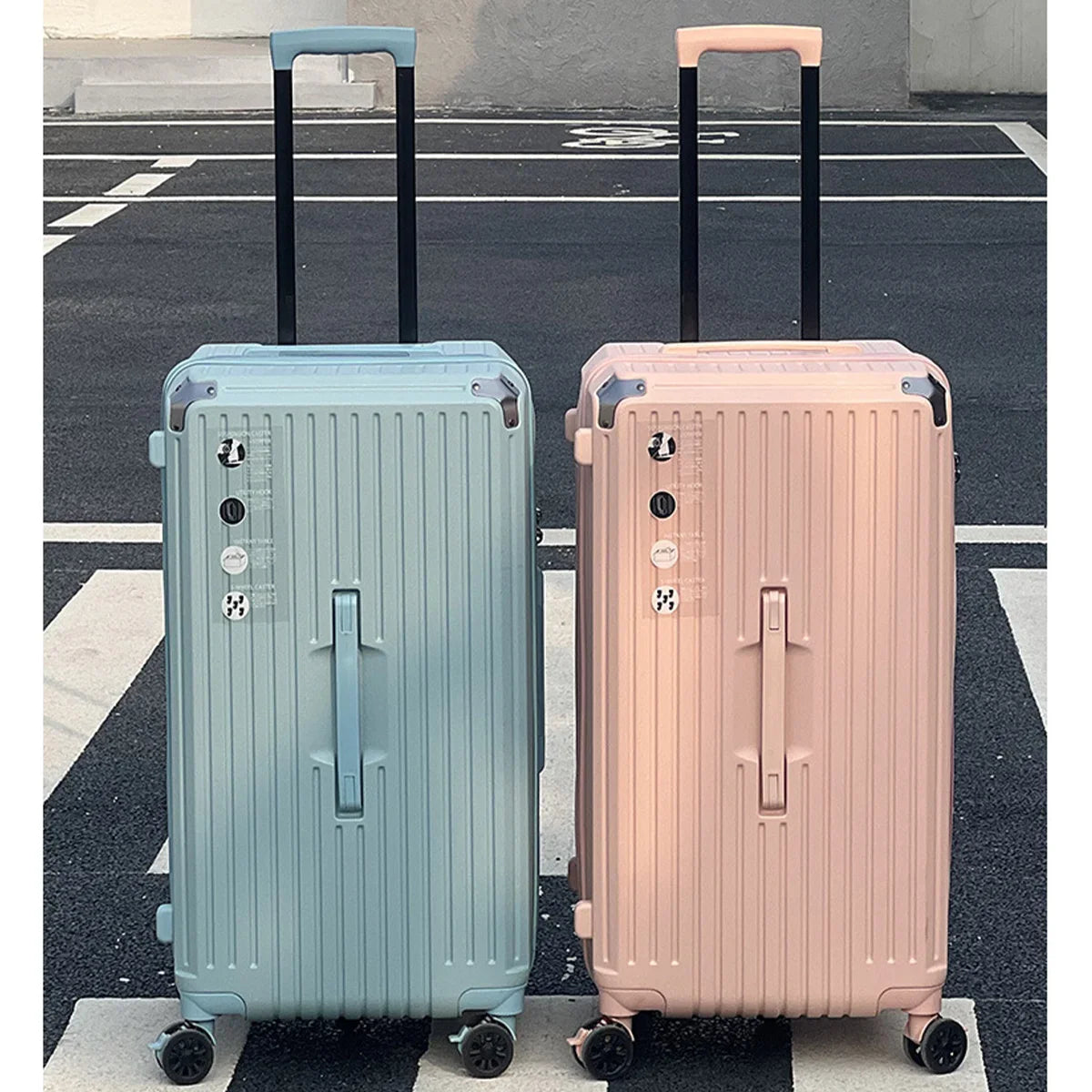 KTX-783315 Unisex Hard Suitcase Luggage with Cup Holder and 3 Handles