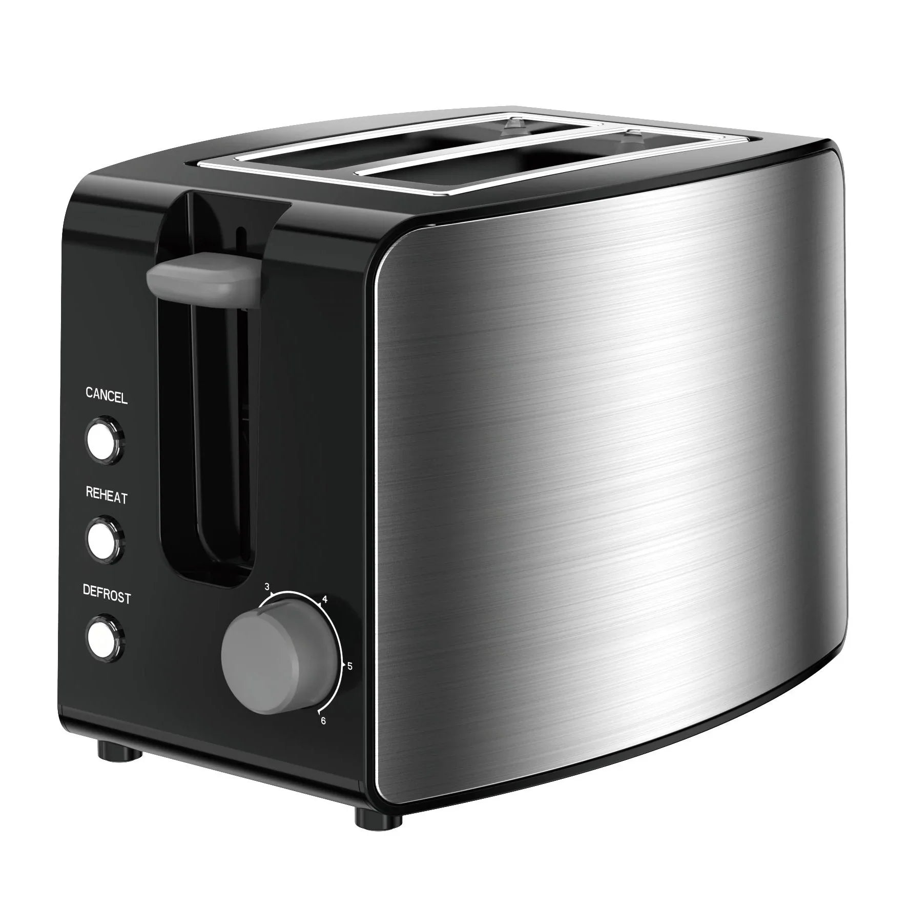 KTX-140819 2-Slice 38mm Wide Slot Breakfast Toaster with Easy-Clean Design