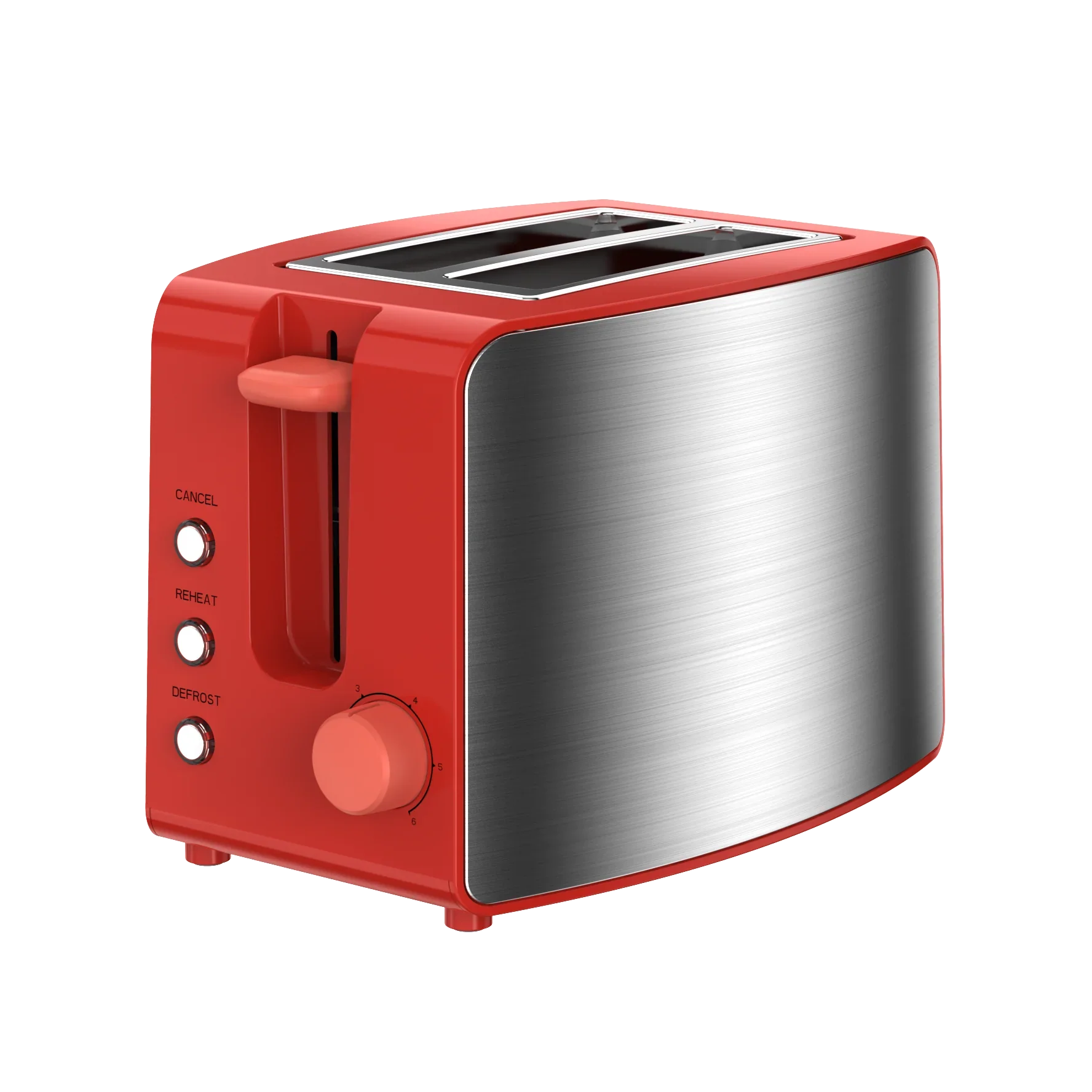 KTX-140819 2-Slice 38mm Wide Slot Breakfast Toaster with Easy-Clean Design