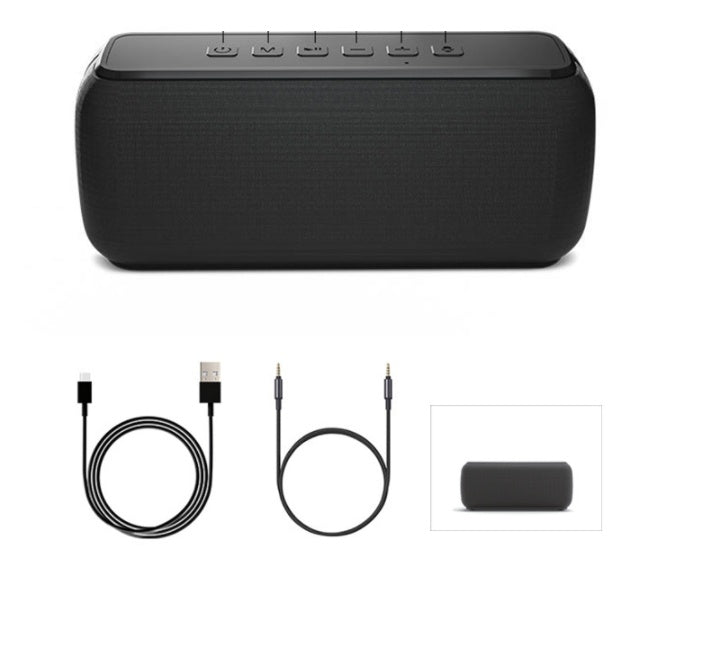 KTX-986771 60W Fabric Bluetooth Speaker with DSP, Type-C Charging, IPX5 Waterproof, and 6600mAh Battery