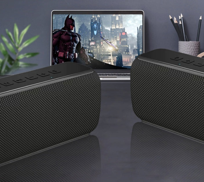 KTX-986771 60W Fabric Bluetooth Speaker with DSP, Type-C Charging, IPX5 Waterproof, and 6600mAh Battery