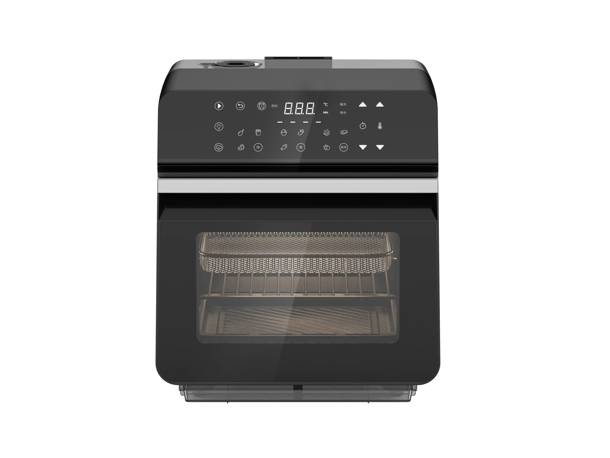 KTX-351763 Large Capacity 9.6L Steam Air Fryer with Visible Cooking Window for Home and Commercial Use
