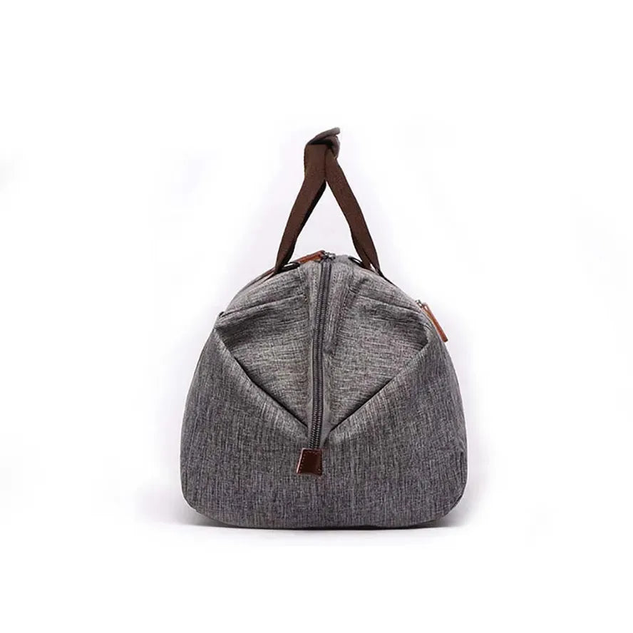 KTX-074451 Large Capacity Waterproof Canvas Crossbody Travel Bag in Black