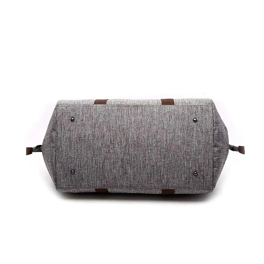 KTX-074451 Large Capacity Waterproof Canvas Crossbody Travel Bag in Black