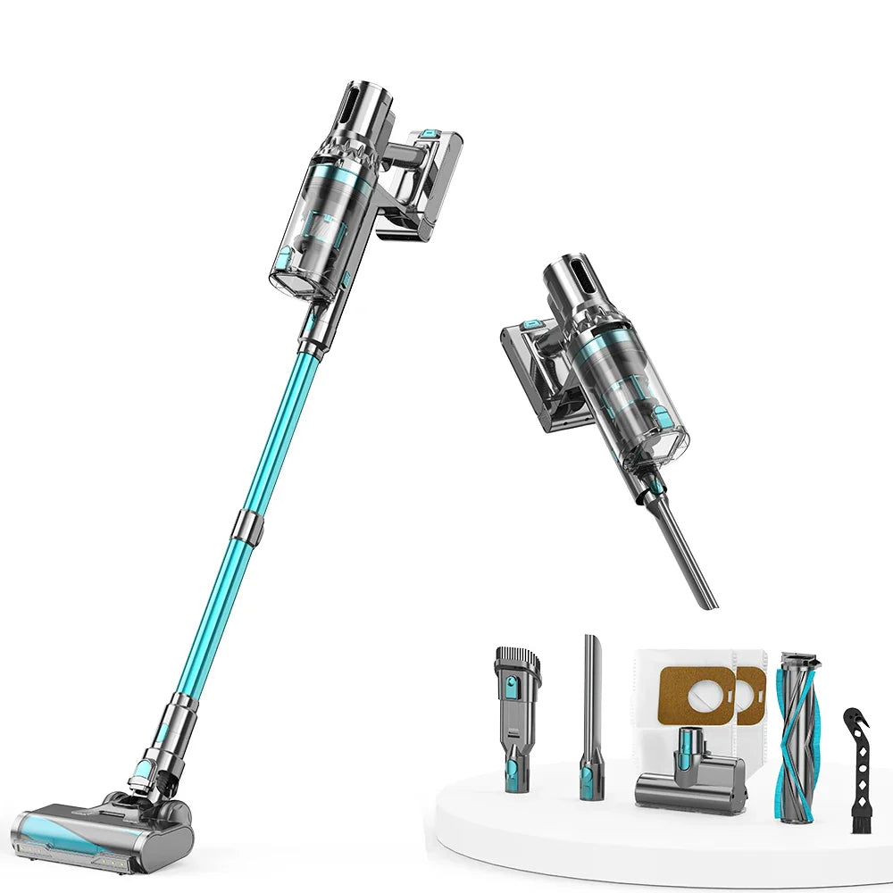 KTX-068371 450W Touch Screen Stick Vacuum Cleaner with Spin Dust Tool for Home and Car Use