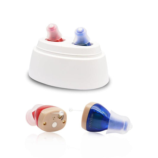 KTX-486547 Rechargeable CIC Hearing Aid with Sound Amplifier and Built-in Volume Control for Enhanced Hearing