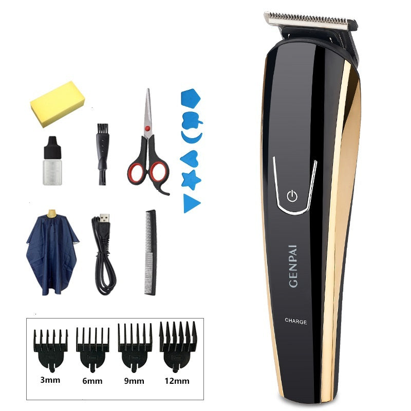 JMT-635338 Dual-Purpose Electric Hair Clipper Set with Ceramic Blades and Waterproof Design for Children and Adults