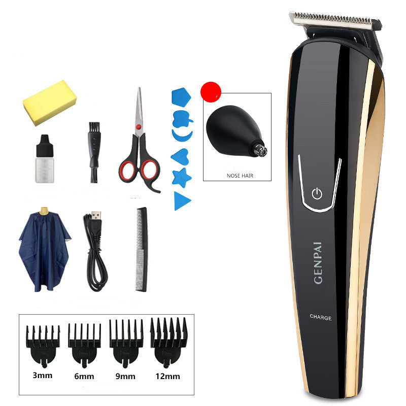 JMT-635338 Dual-Purpose Electric Hair Clipper Set with Ceramic Blades and Waterproof Design for Children and Adults