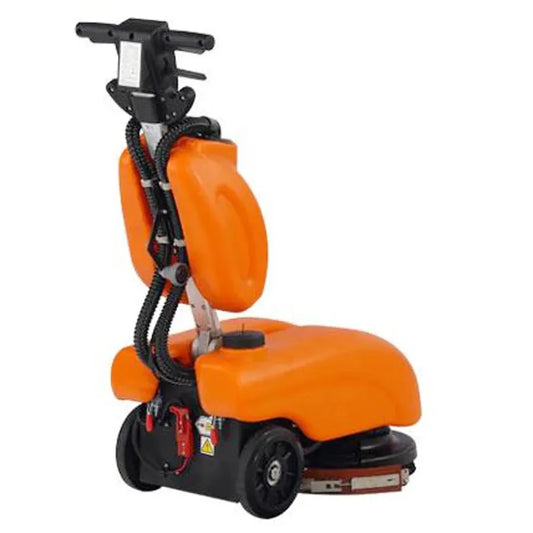 KTX-880659 Compact Electric Orange Automatic 13 Inch Walk-Behind Floor Scrubber Cleaner Machine