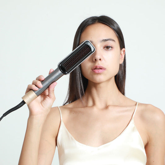 KTX-090771 Ceramic Hair Straightener with Adjustable Temperature Control for Wet and Dry Use