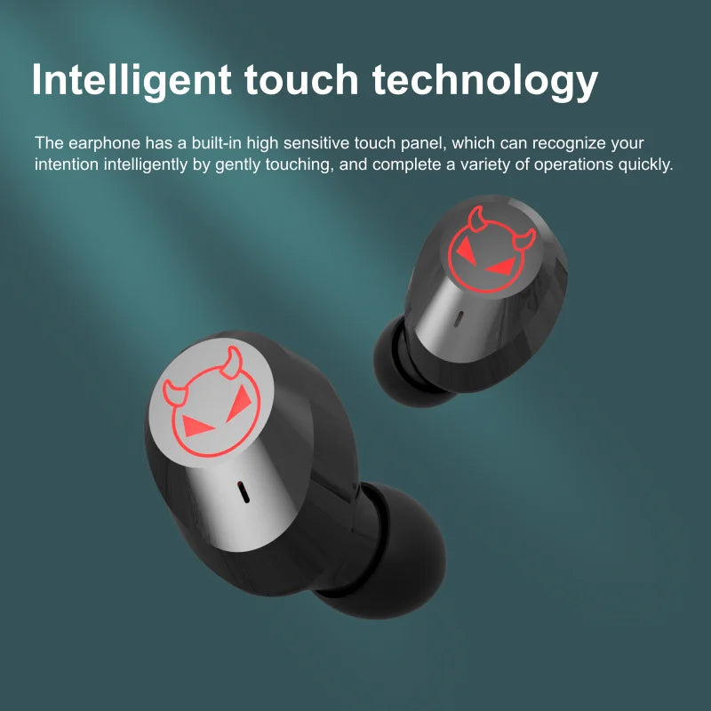 KTX-820307 Waterproof In-Ear Sports Earbuds with Touch Control and LED Display - TWS True Wireless Earphones