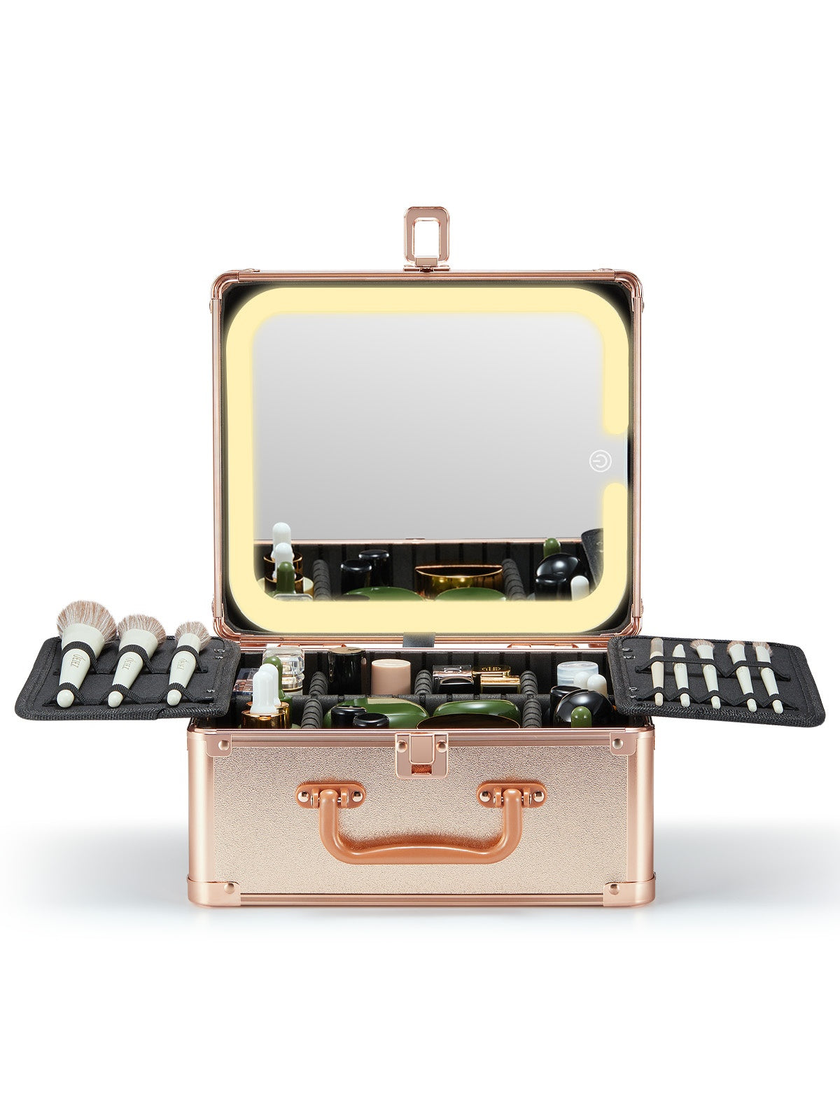 KTX-253459 Lighted Makeup Mirror with Detachable Magnetic Design and Adjustable Brightness Settings