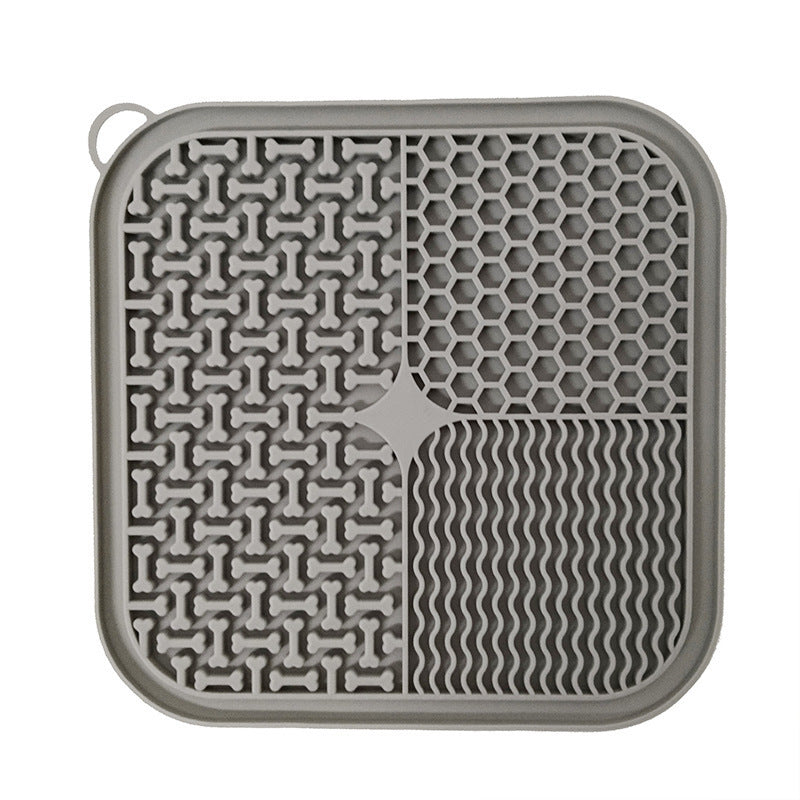 JMT-640970 Silicone Slow Feeder Mat with Non-Slip Scrapers for Dogs in Multiple Colors