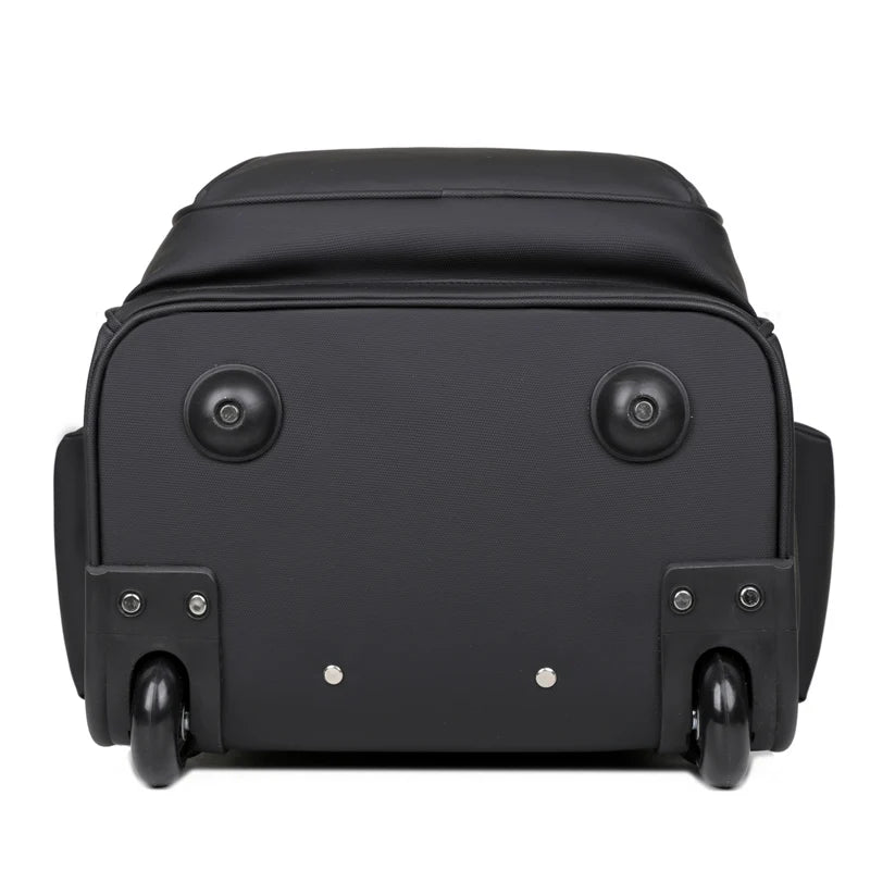 KTX-946835 High Capacity Casual Laptop Backpack with Pull Rod and Wheels for Outdoor Use