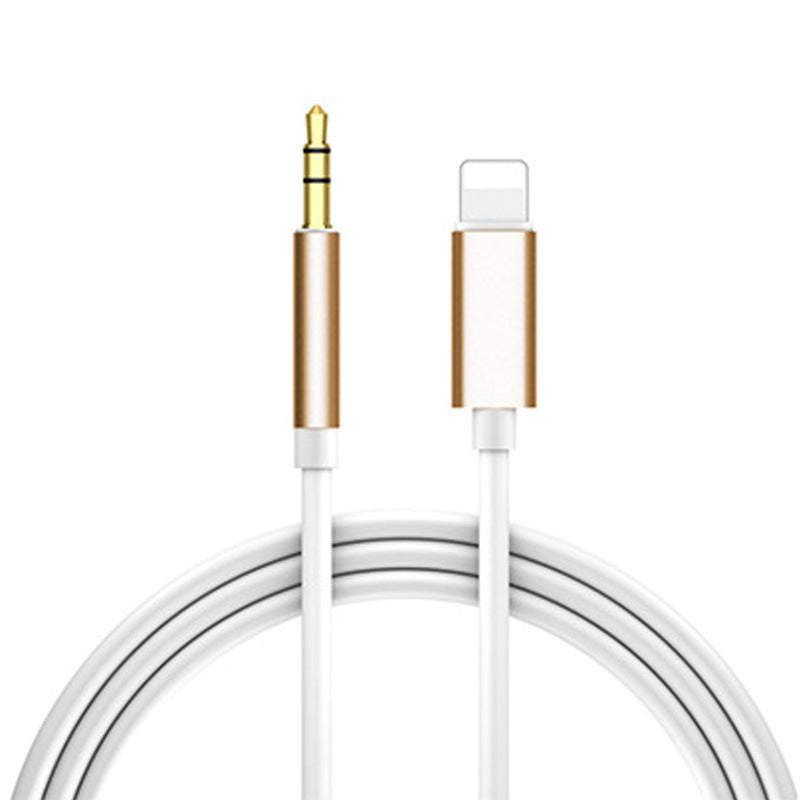 KTX-774931 3.5mm Audio Cable for Mobile Phones and Car Audio - 1 Meter, Gold-Plated Tinned Copper, Available in Pink, Gold, Black, Silver