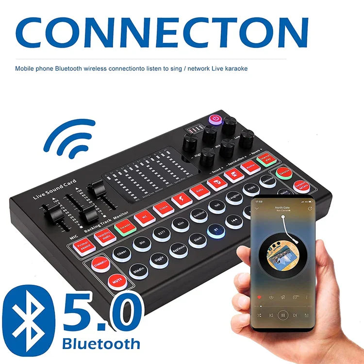 KTX-391763 USB Sound Card Adapter for Microphones and Headsets - Compatible with PCs and Phones