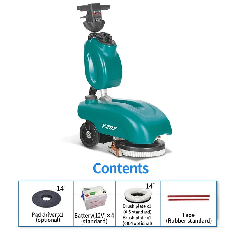 KTX-617363 Fully Automatic Three-in-One Commercial Floor Cleaner with Battery Operated Sweeping Function