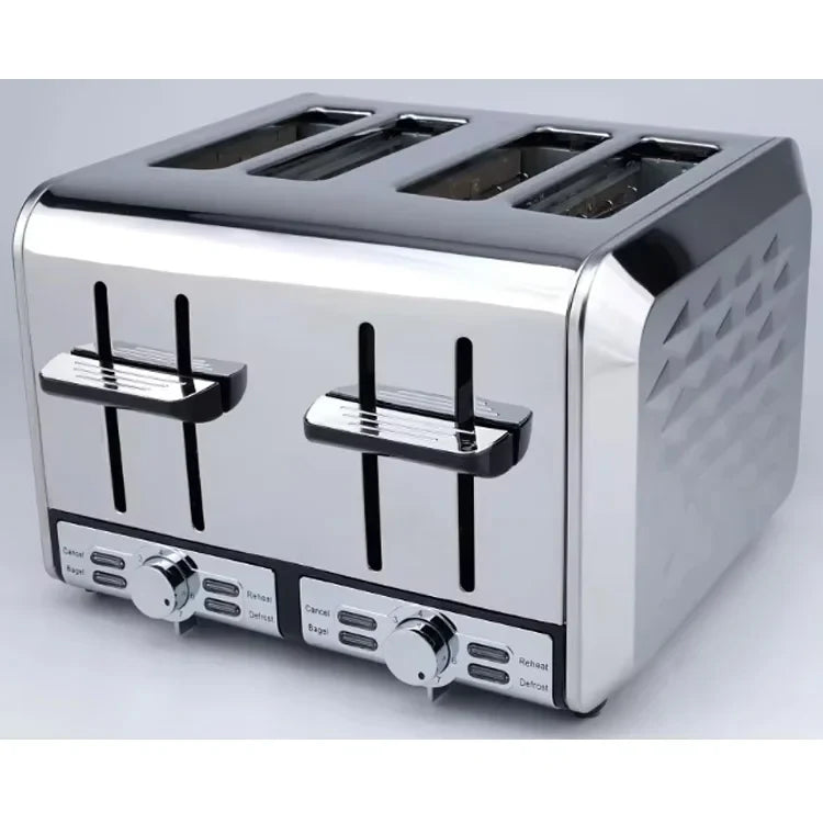 KTX-632339 1700W Purple Stainless Steel Electric Toaster for Home Use
