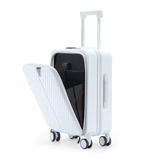 KTX-781011 Lightweight Cabin Trolley Suitcase with Laptop Compartment and Cup Holder
