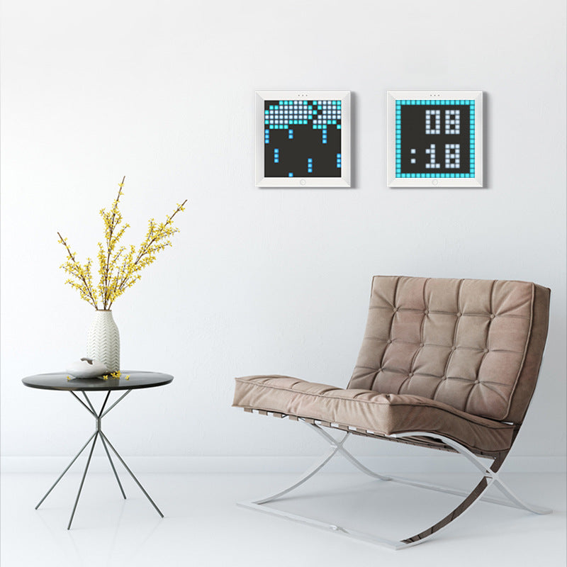 KTX-725203 Bluetooth LED Photo Frame with Clock Display and Ambient Lighting