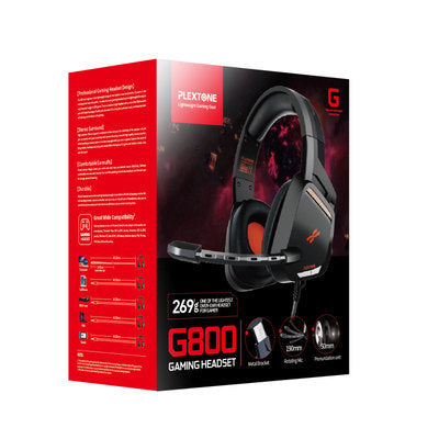 KTX-212243 Noise-Cancelling Headset with 50mm Drivers and Omnidirectional Microphone, 3.5mm Interface, Tungsten Black