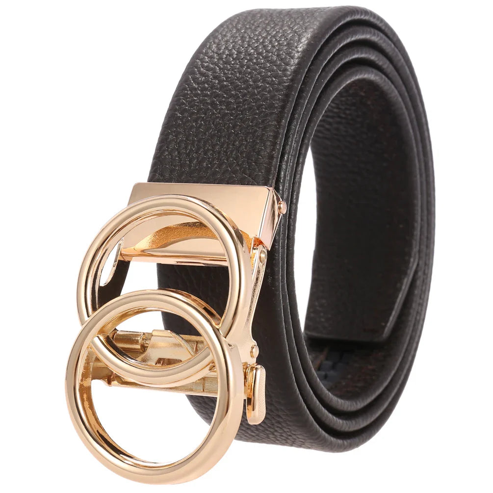 KTX-634451 Automatic Men's Belt in Genuine Leather with Luxury Finish