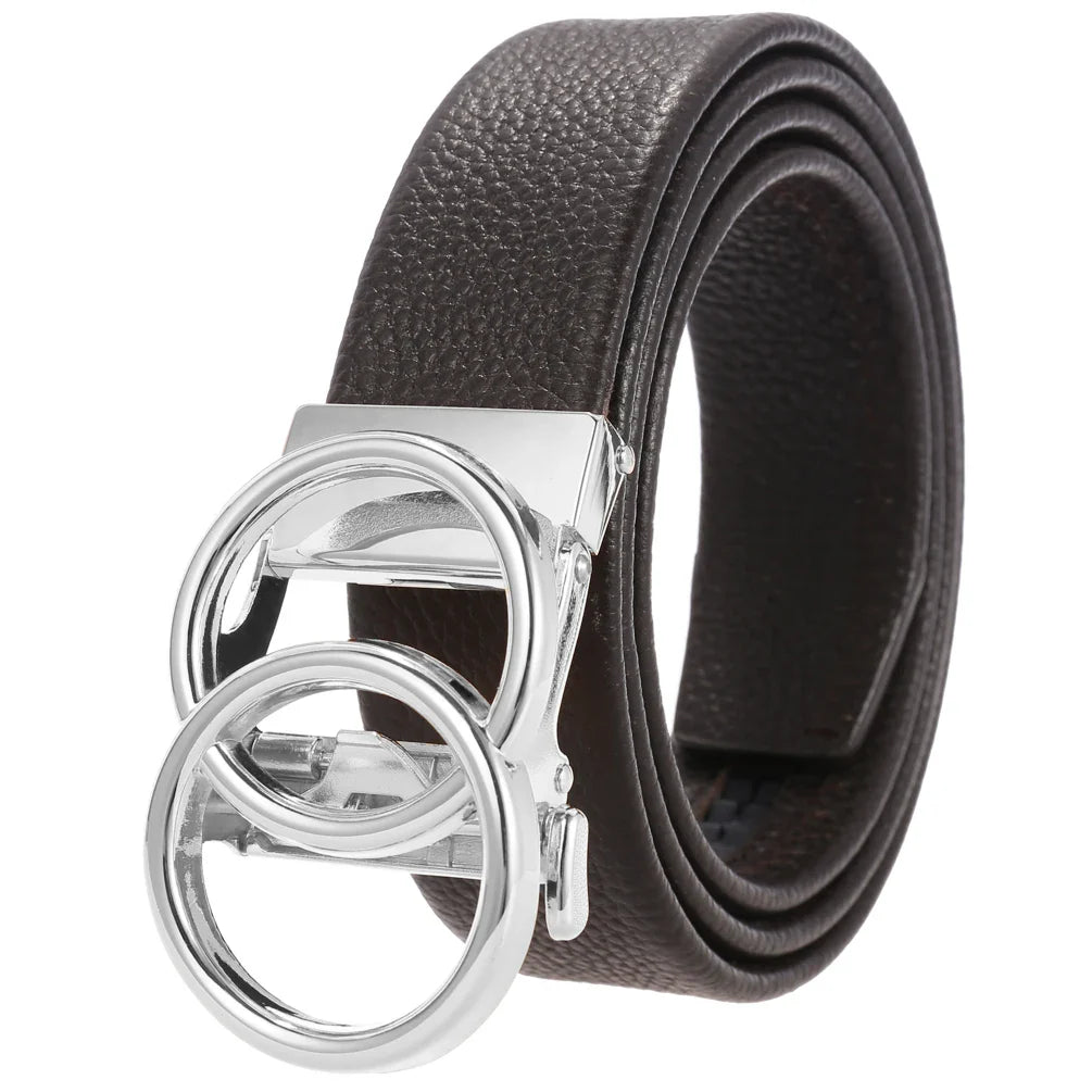 KTX-634451 Automatic Men's Belt in Genuine Leather with Luxury Finish