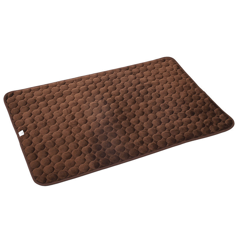 JMT-650314 Reversible Thermal Dog Bed in Brown, Dark Gray, and Pink, Available in Sizes S and L