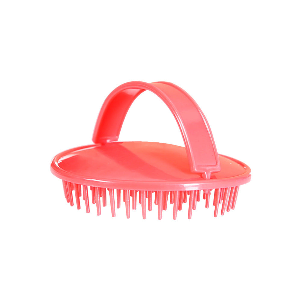 KTX-042195 Scalp Cleansing Dandruff Shampoo Brush - Lightweight PP Material, Available in Purple, Red, and Gray