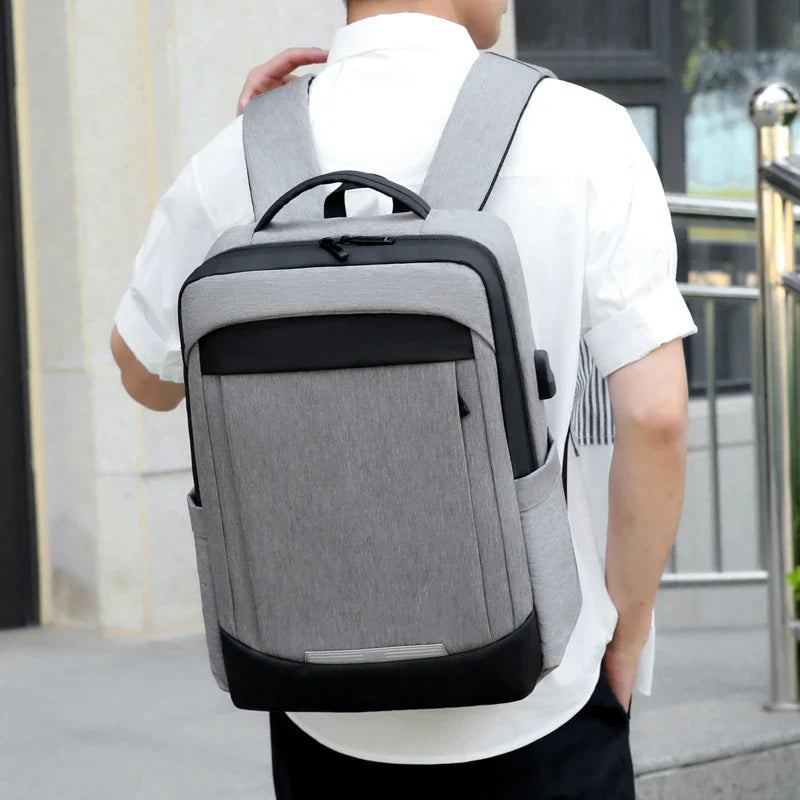 KTX-769491 Large USB Travel Laptop Backpack with Modern Design for Professionals and Students